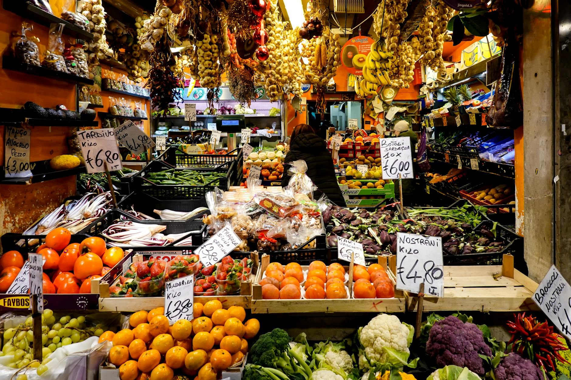 fresh italian ingredients market