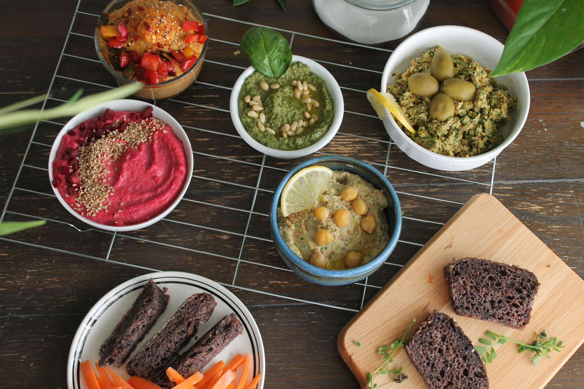 bread and spreads vegan