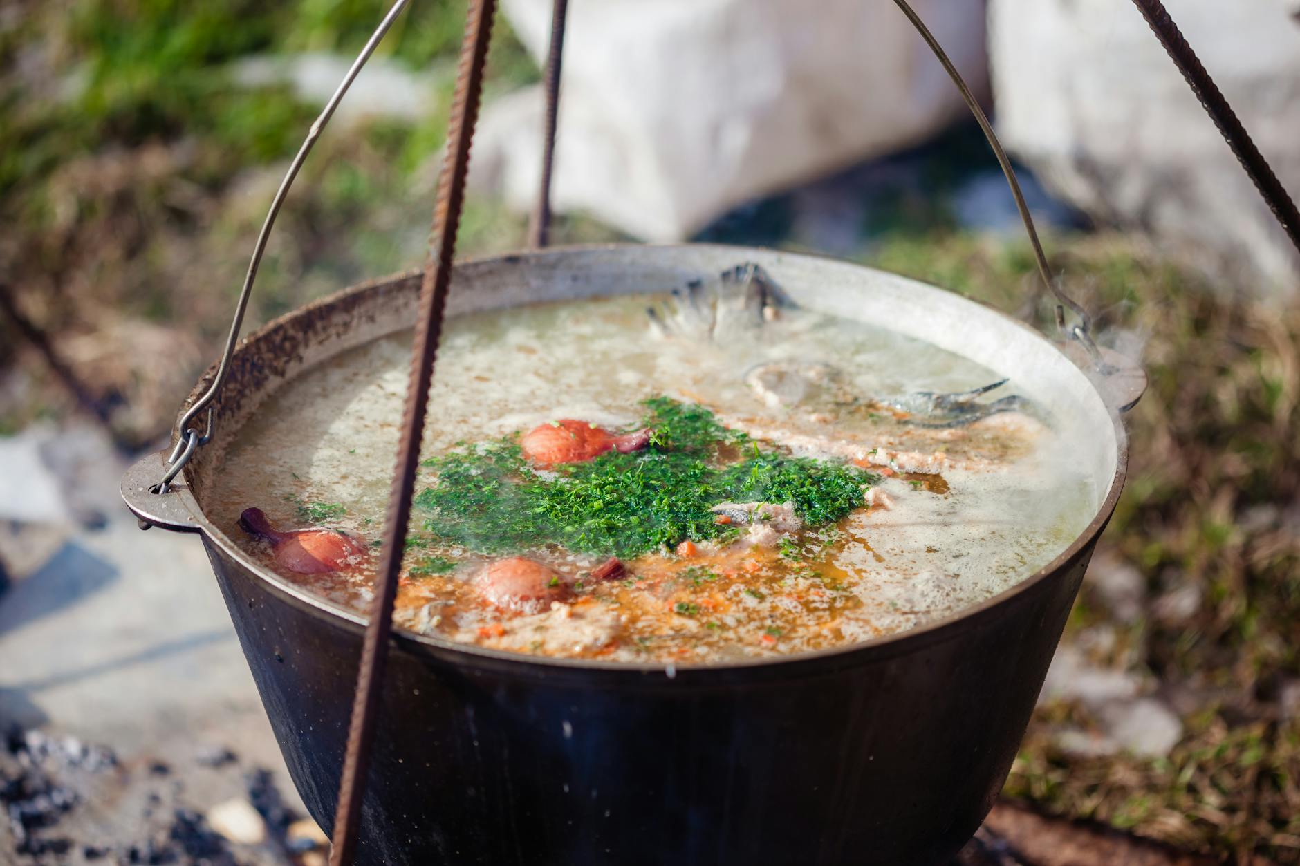 cooking Tafelspitz pot