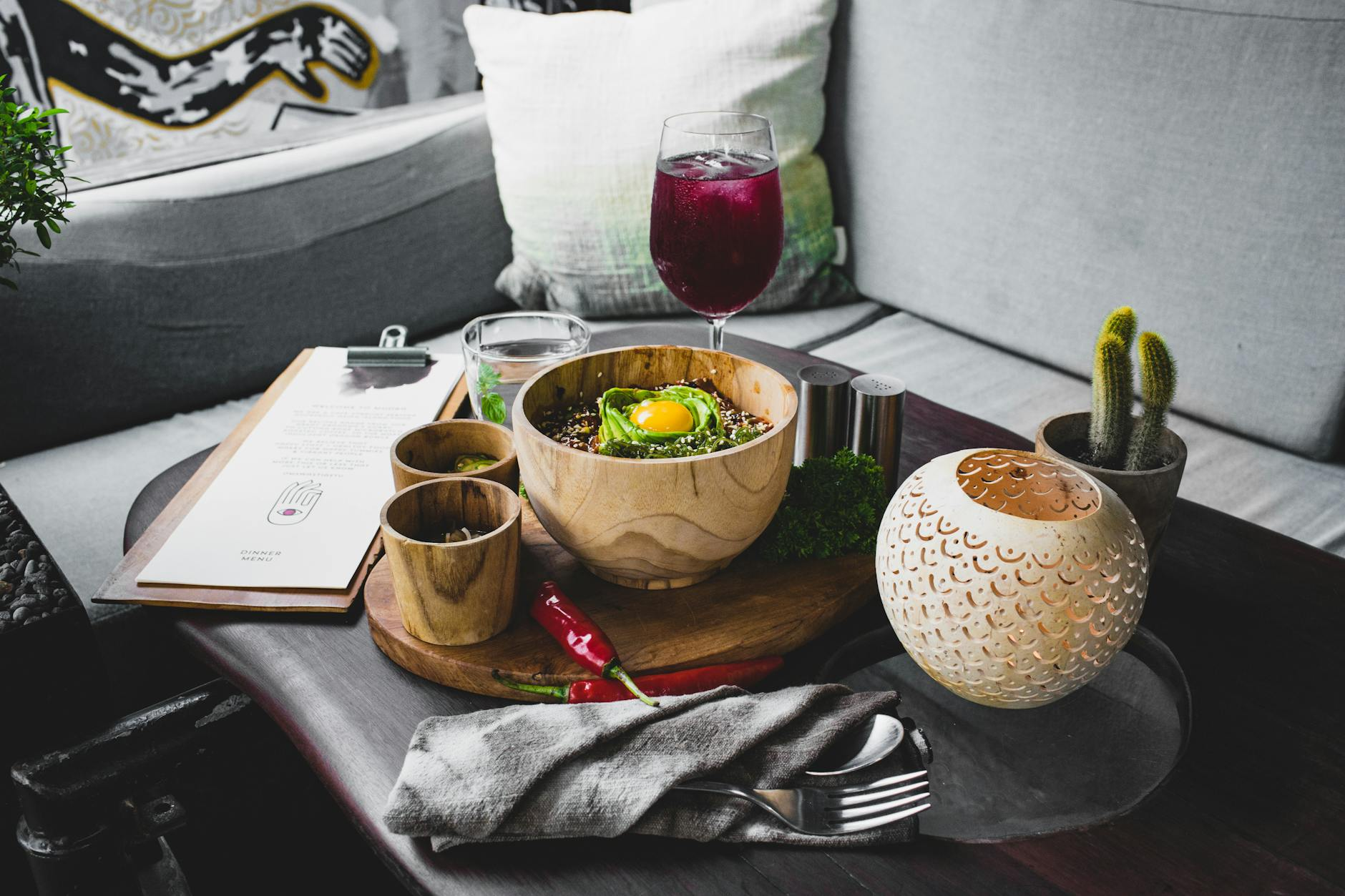 vegan restaurant interior