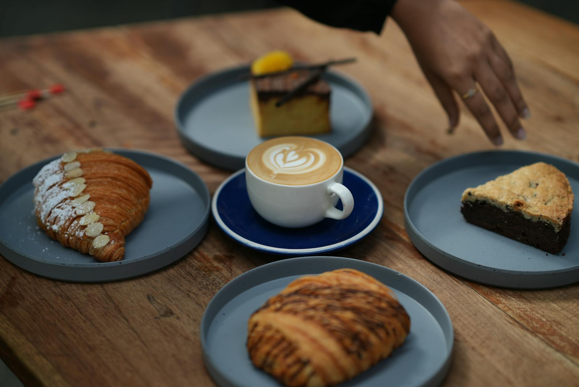 cappuccino pastry breakfast