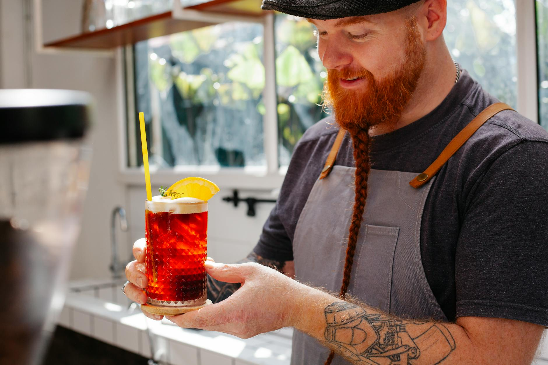 craft beer cocktail garnish