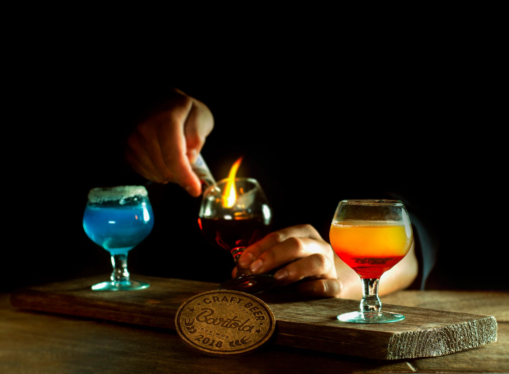 craft beer cocktail garnish