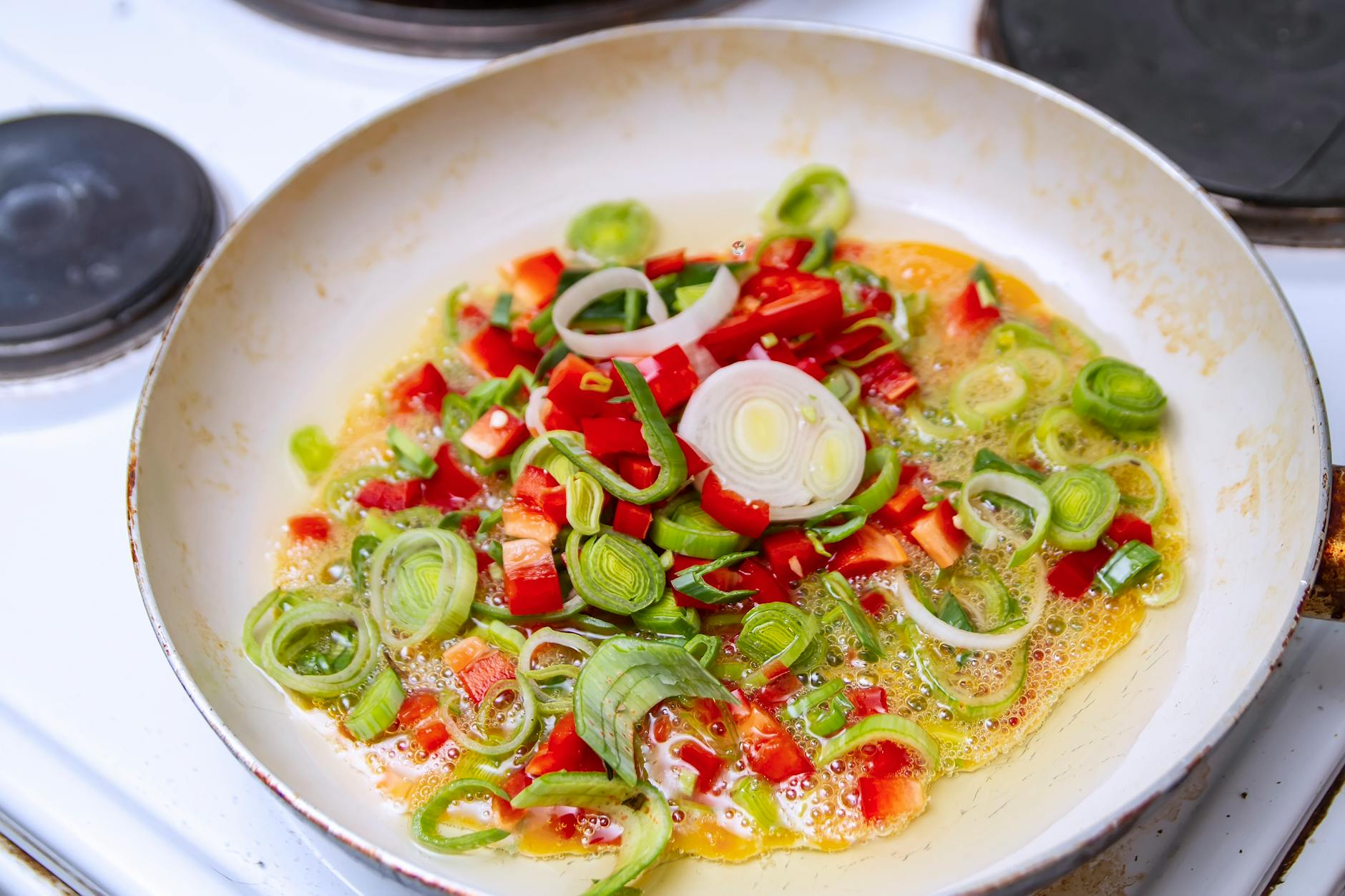 frying vegan schnitzel pan