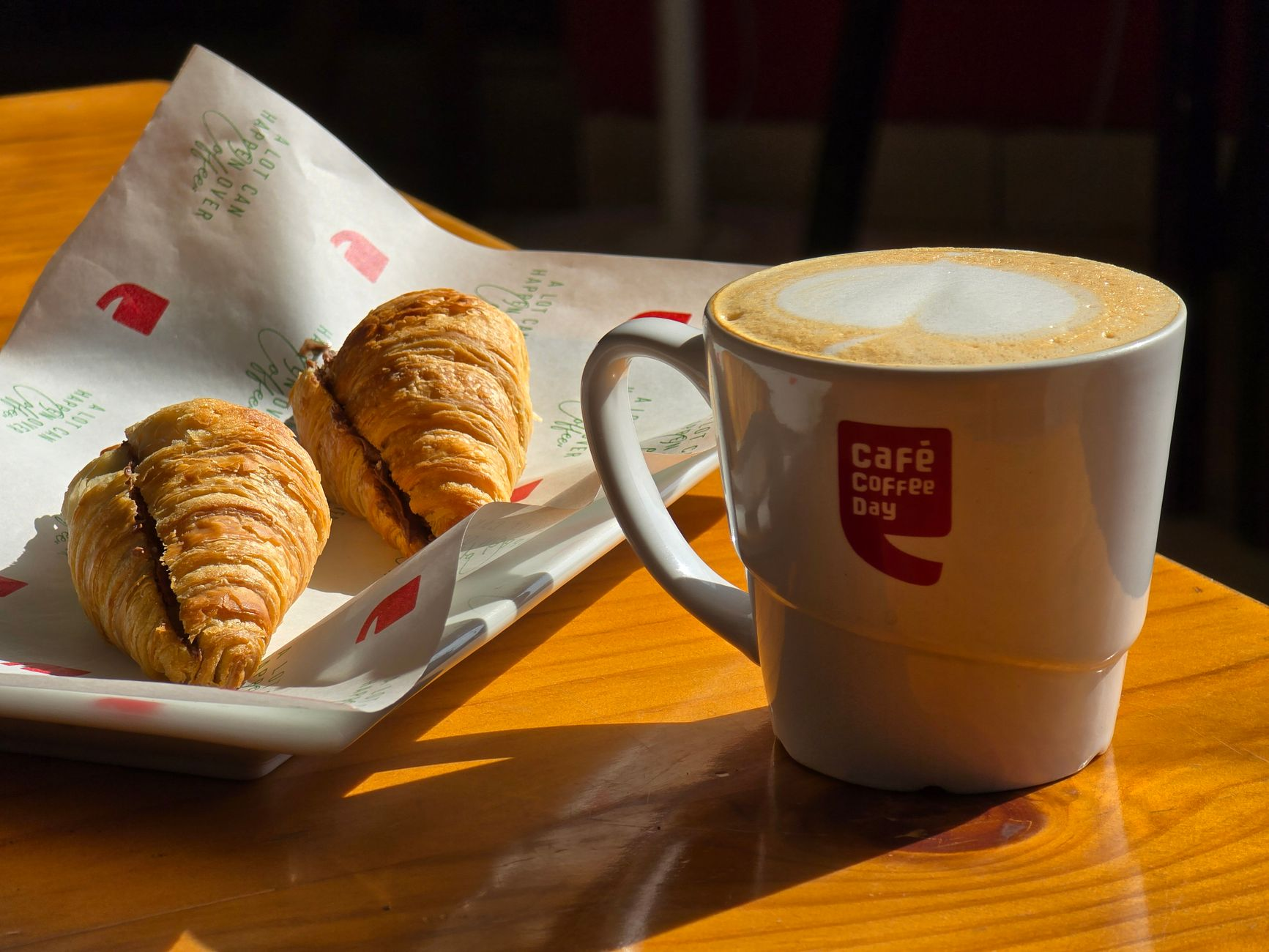 cappuccino pastry breakfast
