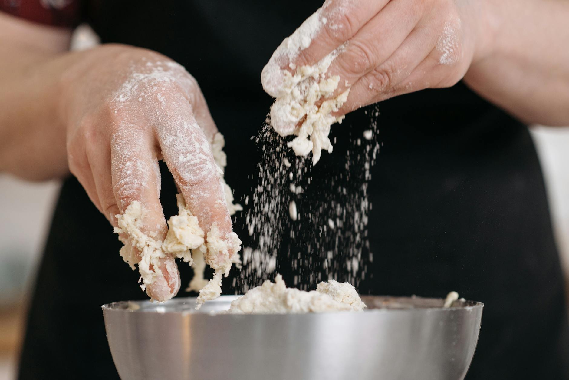 curd dough mixing